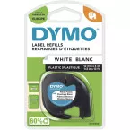 Dymo LetraTAG ruban 12 mm, plastique blanc