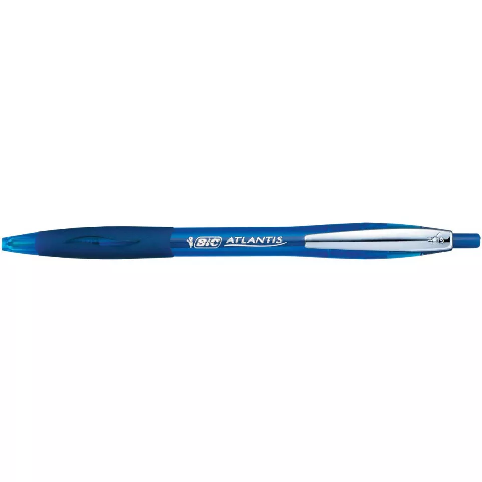 Bic balpen Atlantis Soft 1 mm, blauw