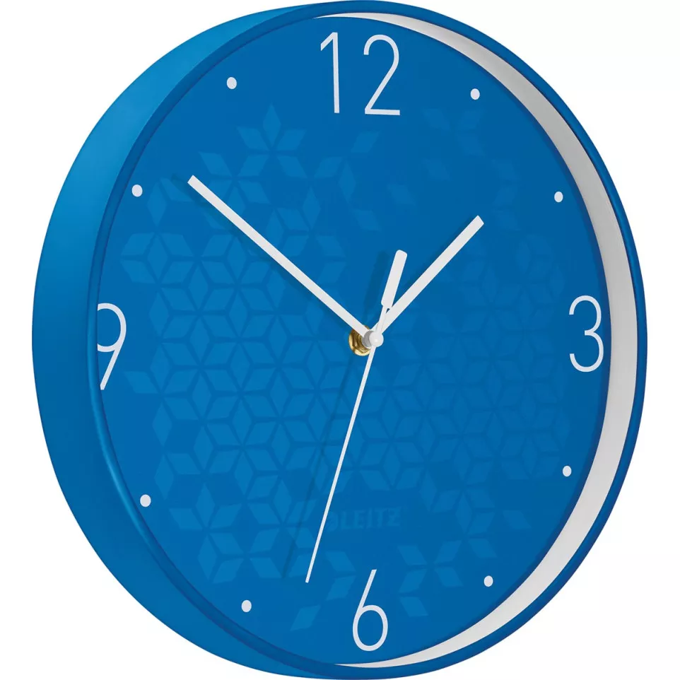 Leitz WOW Silent Wall Clock Blue 30 cm