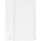 Pergamy intercalaires avec page de garde, ft A4, perforation 11 trous, A-Z avec 20 onglets