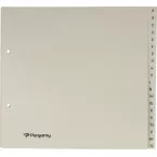 Pergamy tabbladen ft 21 x 23 cm, 2-gaatsperforatie, gems, A-Z met 20 tabs