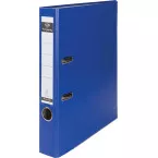 Pergamy lever arch file A4 polypropylene reinforced edge spine 5 cm blue