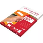 Pergamy white labels, 99.1 x 38.1 mm, rounded corners, pack of 1400 labels