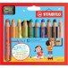 STABILO woody 3in1 kleurpotlood, etui van 10 stuks in geassorteerde kleuren