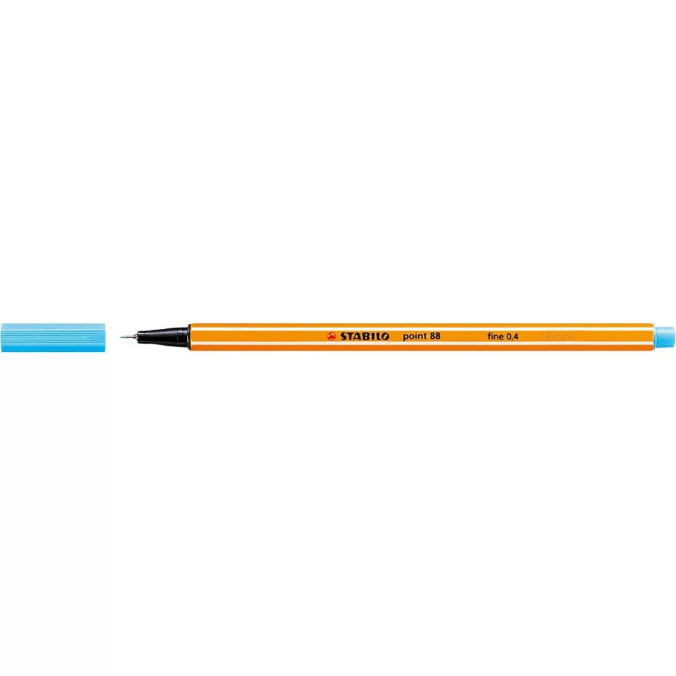 STABILO point 88 fineliner, bleu azur