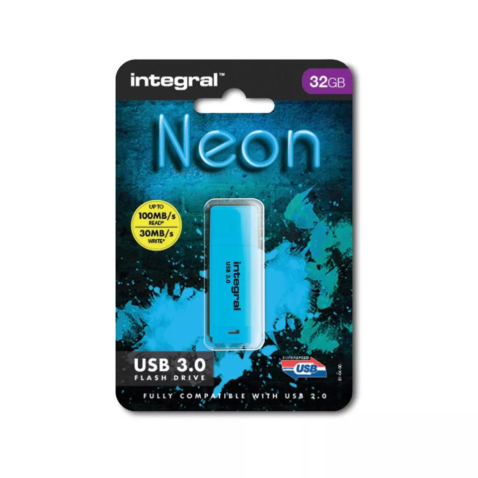 Integral Neon USB 3.0 stick, 32 GB,...