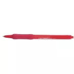 BIC Soft Feel Clic Grip Retractable Ballpoint Pen Red