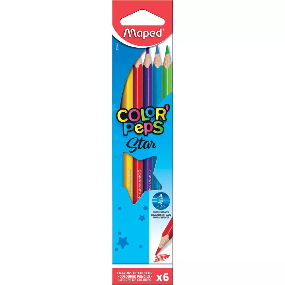 Maped crayon de couleur Color'Peps, 6...
