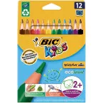 Bic crayon de couleur Ecolutions Evolution Triangl 12 crayons en étui cartonné