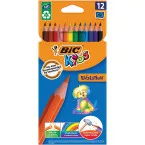 Bic Kids crayon de couleur Ecolutions Evolution 12 crayons en étui cartonné