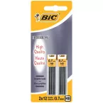 BIC Criterium 0.7mm HB Lead Refills Blister Pack of 2 Tubes x 12 Pieces