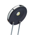 MAULpuck bureaulamp, LED, op voet, verschuifbaar in hoogte, daglicht wit licht, zwart