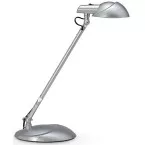 MAULstorm bureaulamp, LED, op voet, zilver