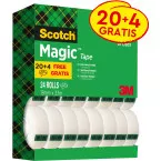 Scotch Magic Tape plakband ft 19 mm x 33 m, value pack met 24 rollen