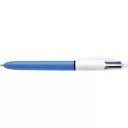 Bic 4 Colours Original stylo bille 4 couleurs, moyen, 4 couleurs d'encre classique, corps bleu