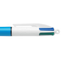 Bic 4 Colours Original stylo bille 4 couleurs, moyen, 4 couleurs d'encre classique, corps bleu
