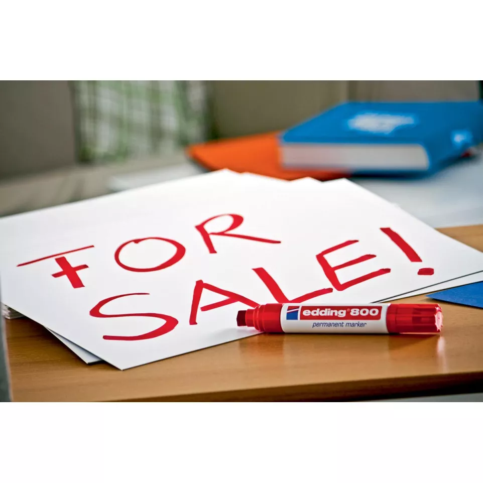 Edding 800 Red Permanent Marker