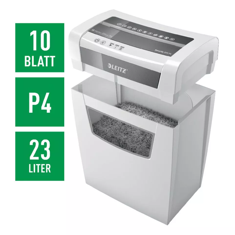 Leitz IQ Home Office Paper Shredder P4