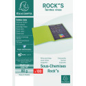 Exacompta chemise de classement Rock's 80, ft 22 x 31 cm, paquet de 100, orange clair
