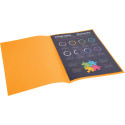 Exacompta chemise de classement Rock's 80, ft 22 x 31 cm, paquet de 100, orange clair