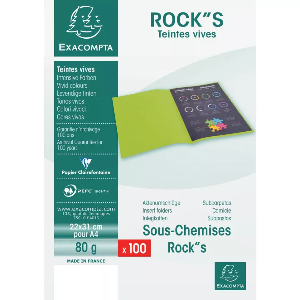 Exacompta Rock's 80 dossiermap, ft 22...