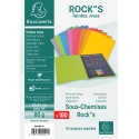 Exacompta Rock's 80 dossiermap, ft 22 x 31 cm, pak van 100, geassorteerde kleuren