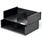 Durable letter tray for A3 or 2 x A4 black