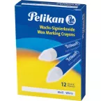 Pelikan vetkrijt 772 wit, doos van 12 stuks