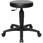 Topstar Tec 70 Stool without Foot Ring with Casters Black