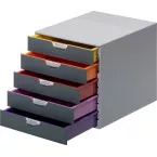 Durable bloc à tiroirs Varicolor 5 tiroirs