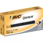 Bic criterium mines, 2 mm, HB, étui de 6 pièces