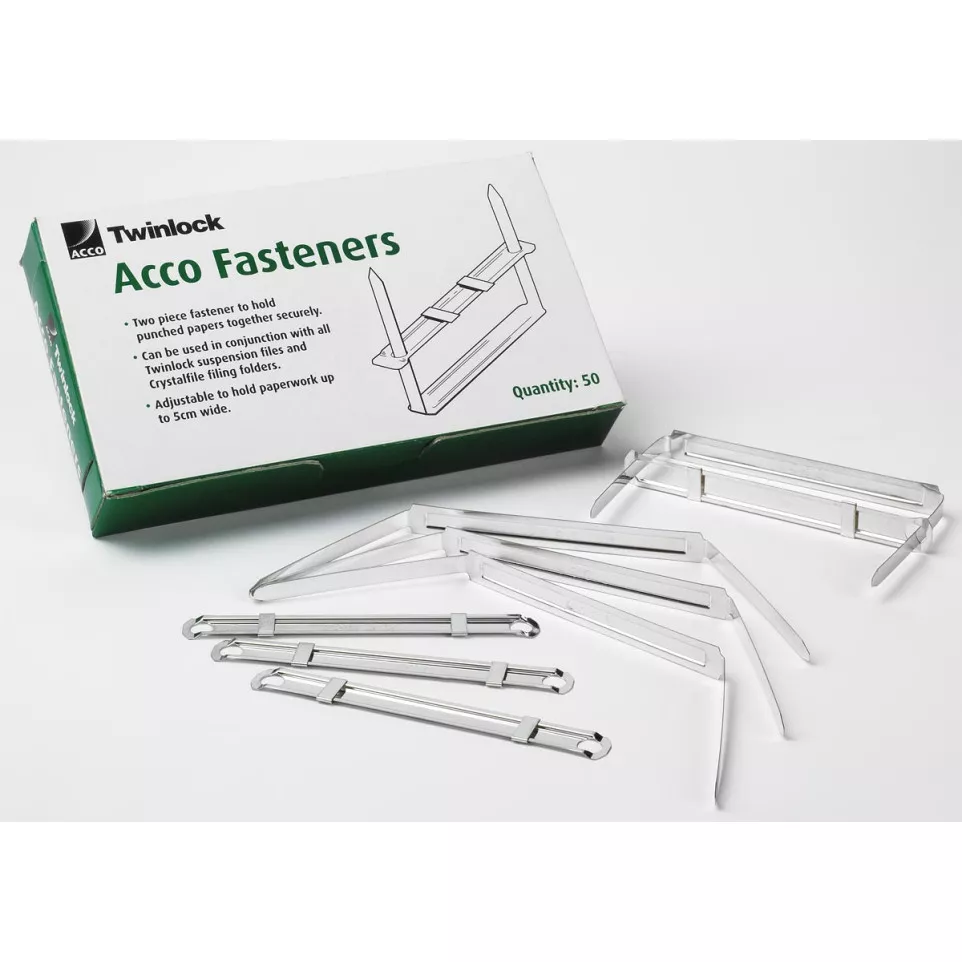 Acco File Fasteners Box of 50
