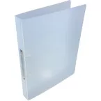 Alpha A4 2-Ring Polypropylene Binder 25 mm Transparent White