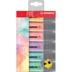 STABILO BOSS ORIGINAL Pastel surligneur, étui de 6 pièces en couleurs assorties