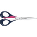 Maped ciseaux Sensoft, ft 16 cm, gauche, bouts pointus, inox, couleurs assorties, blister de 1 pièce