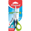 Maped ciseaux Sensoft, ft 13 cm, gauche, bouts rond, inox, couleurs assorties, blister de 1 pièce