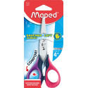 Maped ciseaux Sensoft, ft 13 cm, gauche, bouts rond, inox, couleurs assorties, blister de 1 pièce