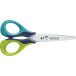 Maped ciseaux Sensoft, ft 13 cm, gauche, bouts rond, inox, couleurs assorties, blister de 1 pièce