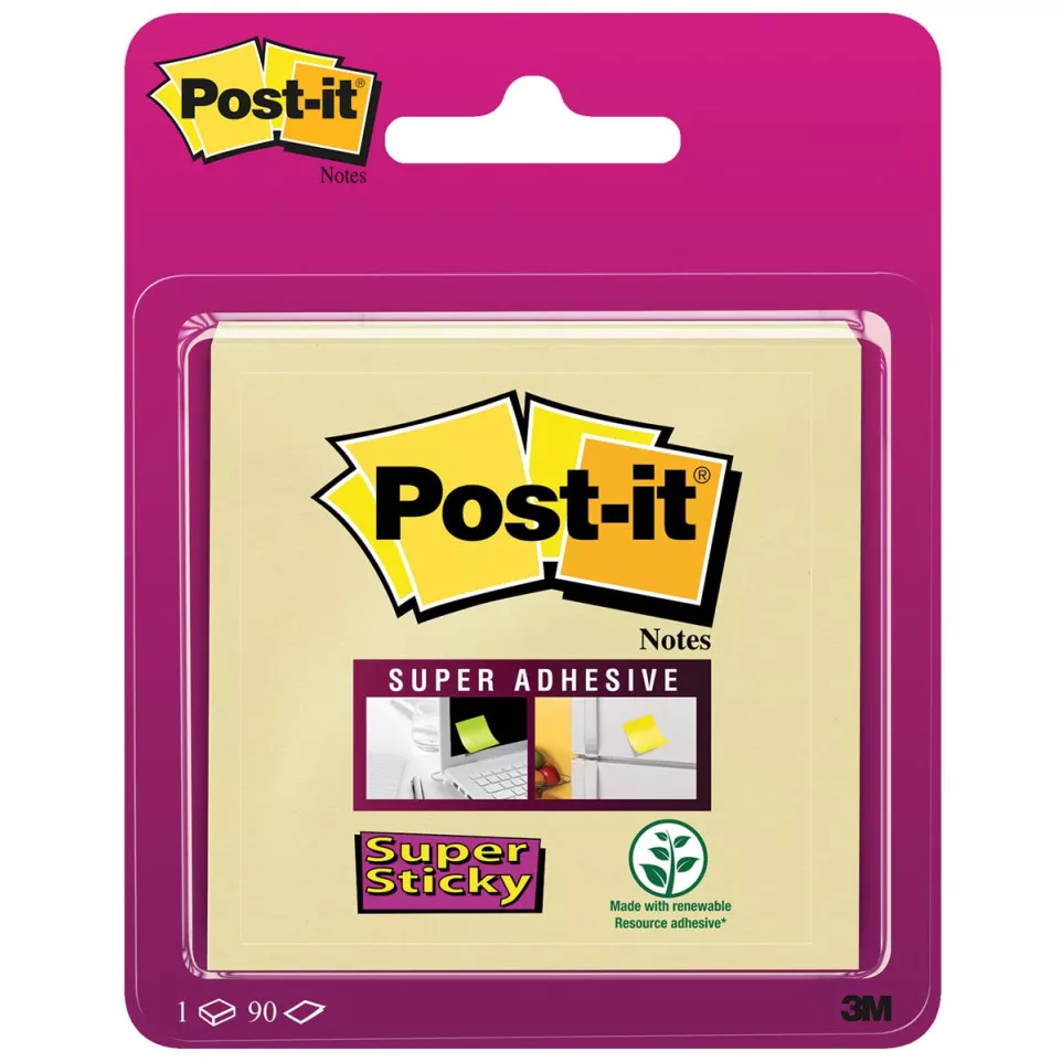 Post-it Super Sticky notes, 90 vel,...