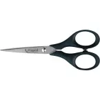Maped ciseaux Precise, ft 13 cm, droite en gauche, bouts pointus, inox, noir, blister de 1 pièce