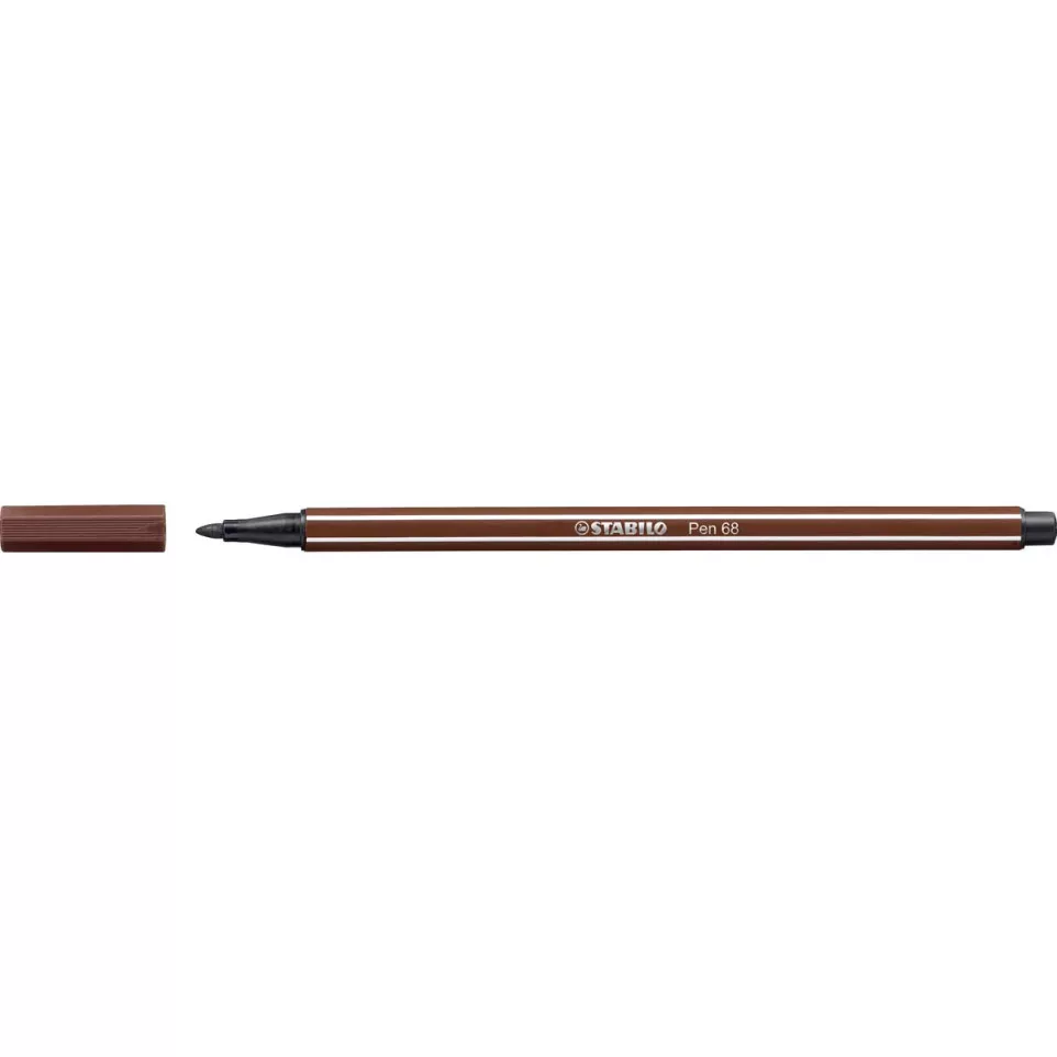 STABILO Pen 68 Felt Tip Marker, Brown