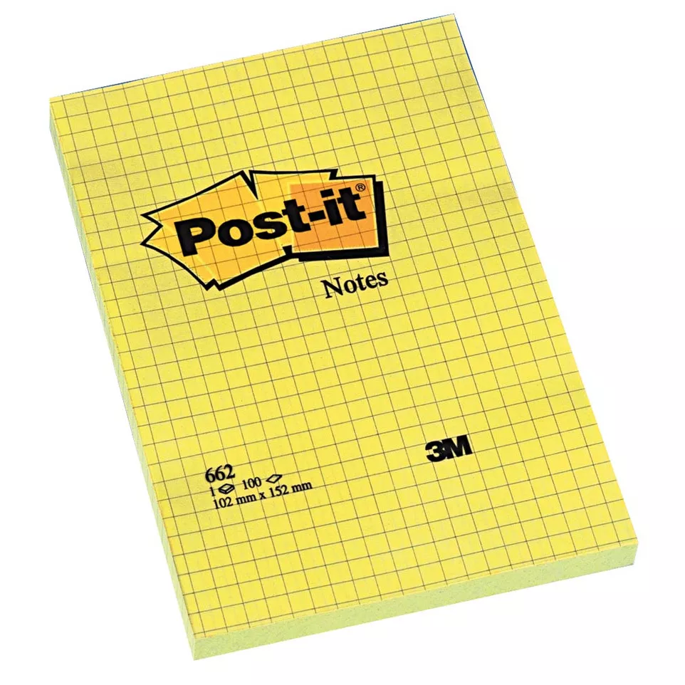 Post-it Notes, ft 102 x 152 mm, geel,...