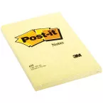 Post-it Notes, ft 102 x 152 mm, jaune, bloc de 100 feuilles
