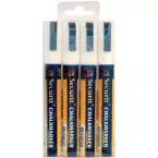 White Medium Chalk Markers Pack of 4