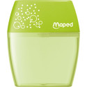 Maped Shaker 2-Hole Pencil Sharpener, Assorted Colors, Blister Pack of 1 Piece