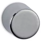 MAUL neodymium cylinder magneet, ft 10x10x10 mm, trekkracht 4 kg, zilver, blister van 4 stuk