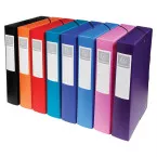 Exacompta box file 6 cm spine assorted colours