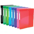 Exacompta Iderama Box File PP 4cm Spine Assorted Colours