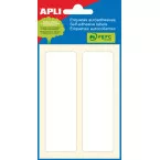 Apli White Labels 31 x 100 mm (W x H), 12 Pieces, 2 per Sheet (2682)