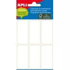Apli White Labels Sheet 26 x 54 mm (W x H), 36 Pieces, 6 per Sheet (2681)